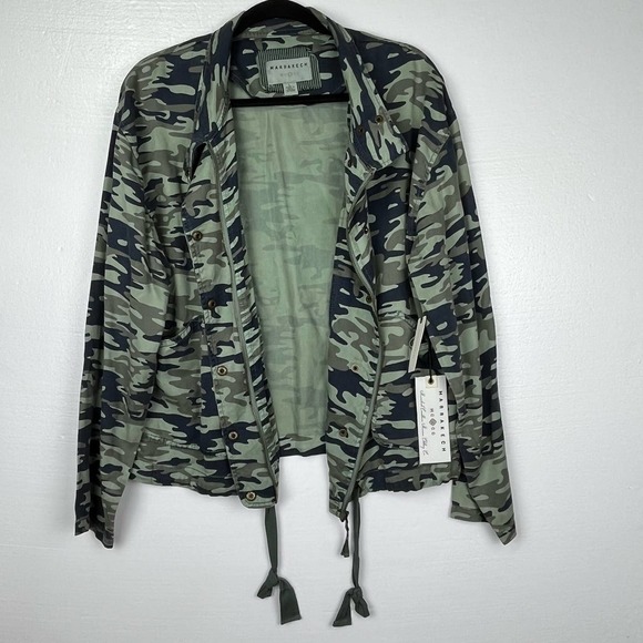 Anthropologie Marrakech Green Camo Jacket Size Large NWT - Picture 5 of 12